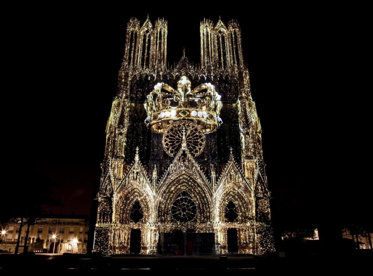 Les Rotins - Logements Climatises - Cathedrale A 2 Pas Реймс Экстерьер фото