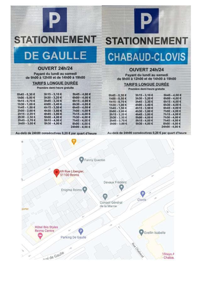 Les Rotins - Logements Climatises - Cathedrale A 2 Pas Реймс Экстерьер фото